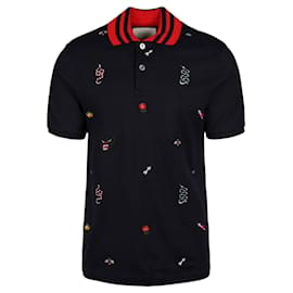 Gucci-Gucci Kingsnake-Poloshirt-Mehrfarben