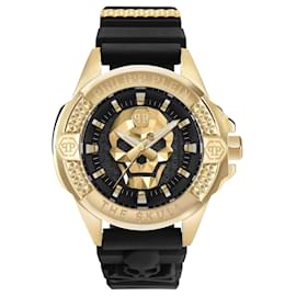 Philipp Plein-The $kull Silicone Watch-Golden,Metallic