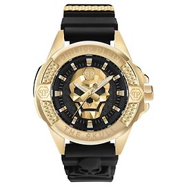 Philipp Plein La montre en silicone $kull Doré Métallisé