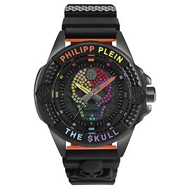 Philipp Plein El reloj de cristal $kull Negro
