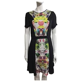 Prabal Gurung robe noire et multicolore Noir Multicolore