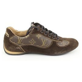 Louis Vuitton Herren 7 US Brown Suede Monogram Energie Sneaker Full Set Andere