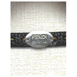 Fendi-FENDI Bracelet / leather / BLK-Black