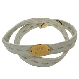 Fendi-FENDI Bracelet / Leather / WHT / White-White
