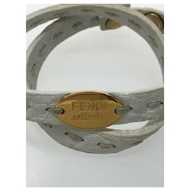 Fendi-FENDI Bracelet / Leather / WHT / White-White