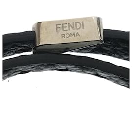 Fendi-FENDI Bracelet / leather / BLK-Black