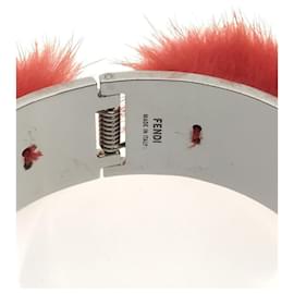 Fendi-FENDI Fur bangle / bracelet / SLV-Silvery