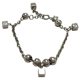 Fendi-FENDI Bracelet / SLV / Beads / Ball / Accessories / Silver Accessory / F Mark-Silvery