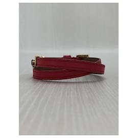 Fendi-FENDI Monster Breath / Leather Bracelet / Leather / Color Stone / RED-Red