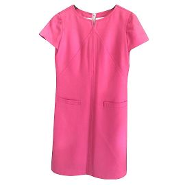 Courreges Robe Courrèges en laine rose Rose