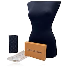 Louis Vuitton-Eclipse Monogram Canvas Long Brazza Continental Wallet-Black
