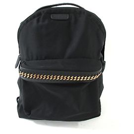 Stella Mc Cartney Stella McCartney Falabella Go-Rucksack mit Logo Schwarz