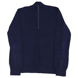 Pullover Theory con mezza zip in cashmere blu navy Blu navy