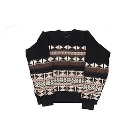 Maison Martin Margiela Maison Margiela Pull Jacquard Oversize en Laine Noire Noir