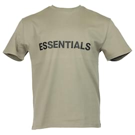 Fear of God-Fear Of God Essentials T-Shirt aus braunem Baumwolljersey-Braun