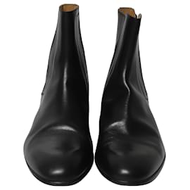 Maison Martin Margiela-Maison Martin Margiela Chelsea Boots in Black calf leather Leather-Black