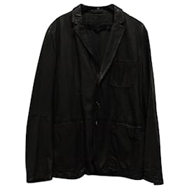 Neil Barrett-Neil Barett Soft Jacket in Black Leather-Black