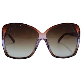 Linda Farrow-Linda Farrow Luxe LFL 137 10 Cat Eye Sunglasses in Purple Acetate-Purple
