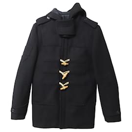 Zadig & Voltaire-Zadig & Voltaire Matt Duffle Coat in Black Wool-Black