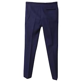 Haider Ackermann-Haider Ackermann Tailored Trousers in Navy Blue Wool-Blue,Navy blue