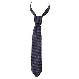 Corbata Tom Ford en tejido jacquard de seda azul marino Azul Azul marino