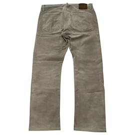 Tom Ford-Pantaloni slim fit di Tom Ford in velluto a coste kaki-Verde,Cachi