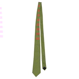 Ermenegildo Zegna-Ermenegildo Zegna Orange Flowers Tie in Orange Silk-Orange