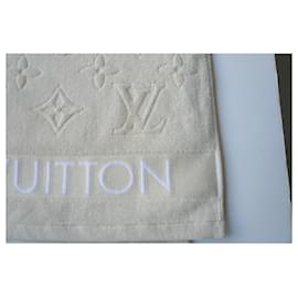 Louis Vuitton-LOUIS VUITTON Toalha de praia Ecru LVacation NOVA CONDIÇÃO-Fora de branco