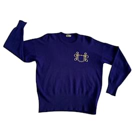 Hermès-Sweaters-Blue