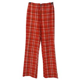 Autre Marque Calça Tartan Laranja I Am Gia Laranja