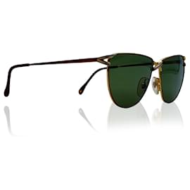 Autre Marque-vintage 24K Plaqué Or Menthe Unisexe Lunettes de Soleil Mod. cn4 54/18-Doré