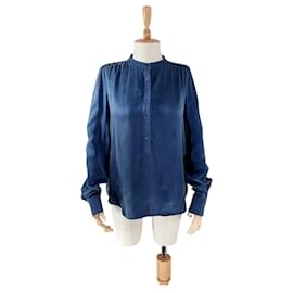Camicetta Noa Noa in seta blu Blu