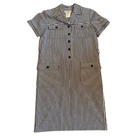 Robe vintage Yves Saint Laurent Noir Blanc