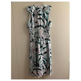 Tory Burch-Kleid aus bedruckter Popeline-Baumwolle-Mehrfarben