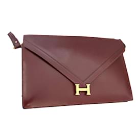 Hermès-Hermes Lydie bag-Dark red