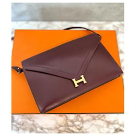 Hermès-Hermes Lydie bag-Dark red
