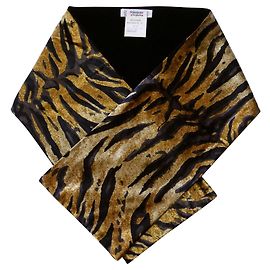 Yves Saint Laurent Vintage 1990s upperr Sciarpa di velluto con stampa D'oro