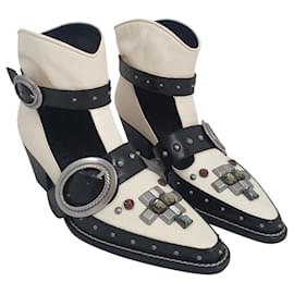Coach Boots Black White