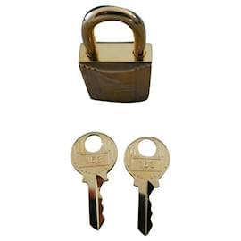 Hermès-hermès padlock in golden steel for kelly birkin bag NEW in blister-Gold hardware