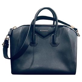 Givenchy Antigona Handbag Navy Blue Goatskin Navy blue