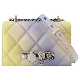 Alexander Mcqueen-Mini Jewel Satchel in Multi Leather-Multiple colors