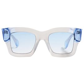 Jacquemus Baci Sunglasses in Blue Acetate Blue