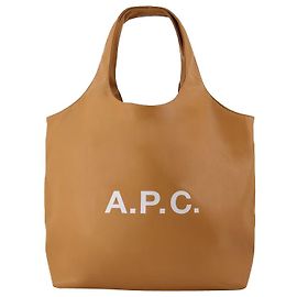 Apc Ninon Tote in Caramel Recycled Materials Brown