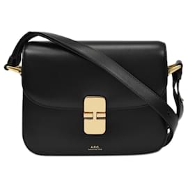Apc-Grace Mini Hobo Bag - A.P.C. - Black - Leather-Black