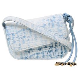 Palm Angels Borsa a tracolla con monogramma S Borse a tracolla e hobo azzurre Blu