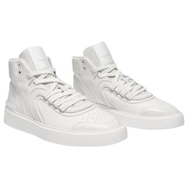 Balmain-B-Skate Sneakers in White Leather-White