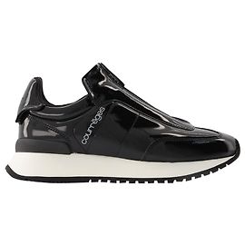 Courreges Sneakers Vanished Zip in PVC Nero Nero