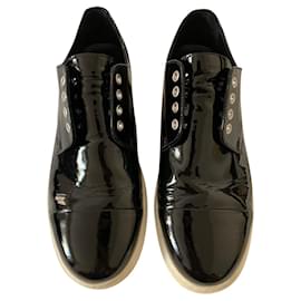 Dsquared2 Black patent sneakers Black