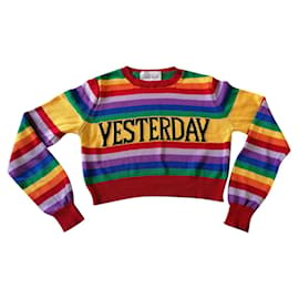 Alberta Ferretti Semana do arco-íris Multicor