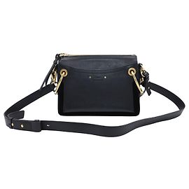 Chloé Bolsa de ombro Chloe Roy em couro de bezerro preto Preto